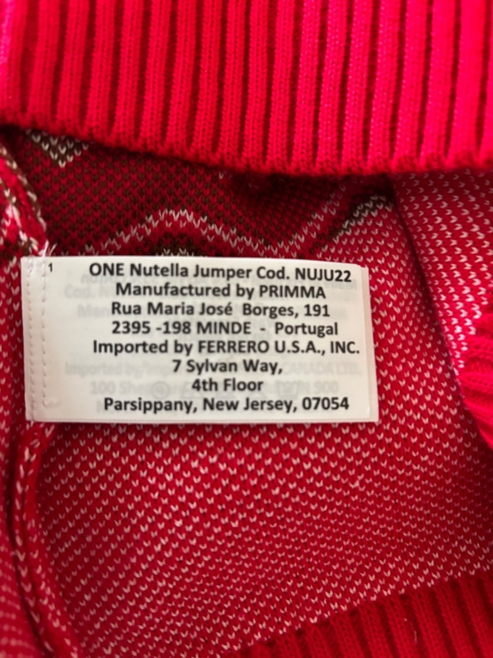 Nutella Red Heart Holiday Sweater - Picture 8 of 14